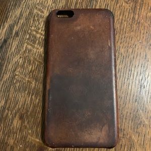 Brown Leather iPhone 6plus case